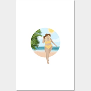 Beach Girl 7, Summertime illustration Posters and Art